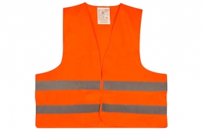 High-visibility vest, orange
