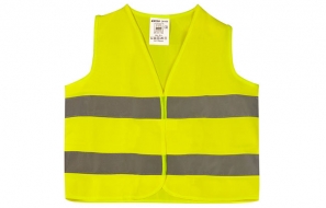 High-visibility vest for children, yellow